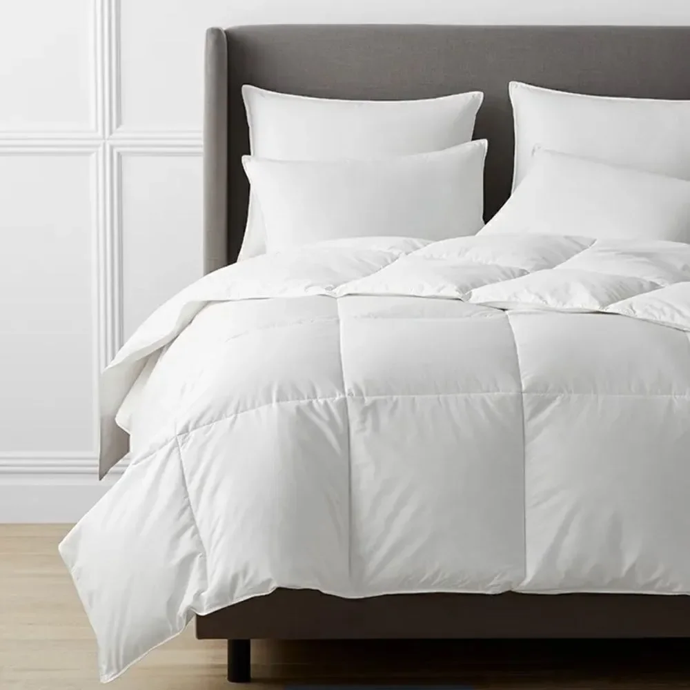 The Company Store Luxe Olympia Down Extra Warmth Comforter in White. Full Size.